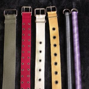 Belts - all size Medium ranging 37”-39” long